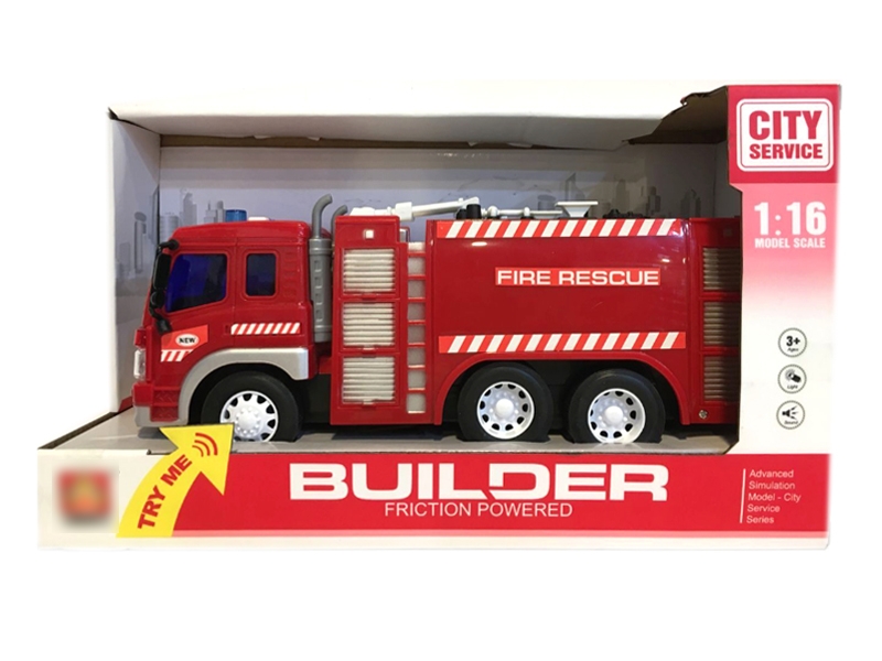 1:16 F/P FIRE RESCUE TRUCK W/LIGHT & MUSIC - HP1101729