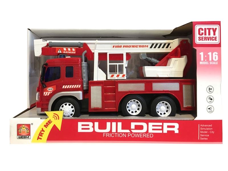 1:16 F/P FIRE RESCUE TRUCK W/LIGHT & MUSIC - HP1101731