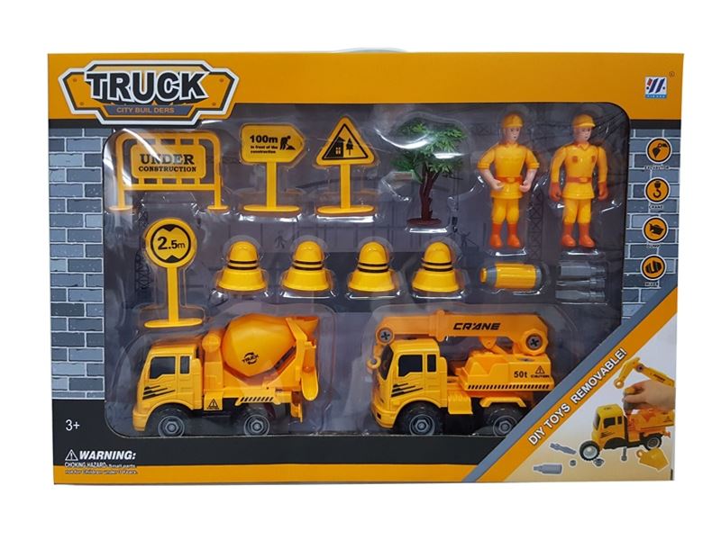 2 F/P DIY CRANE TRUCK AND ROAD SIGN SUIT - HP1101824