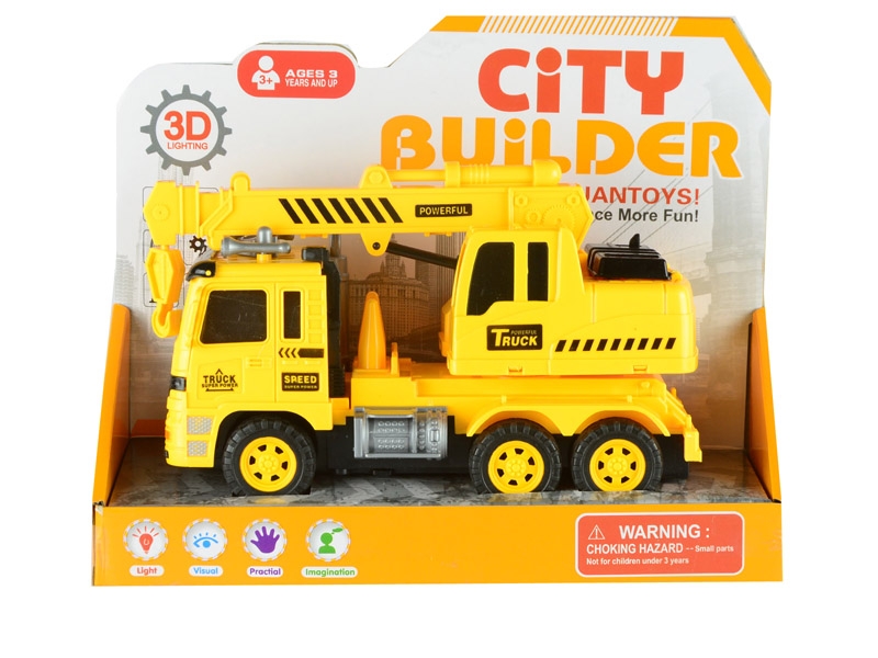 3D F/P CARTOON CITY BUILDER TRUCK W/LIGHT & MUSIC - HP1101904