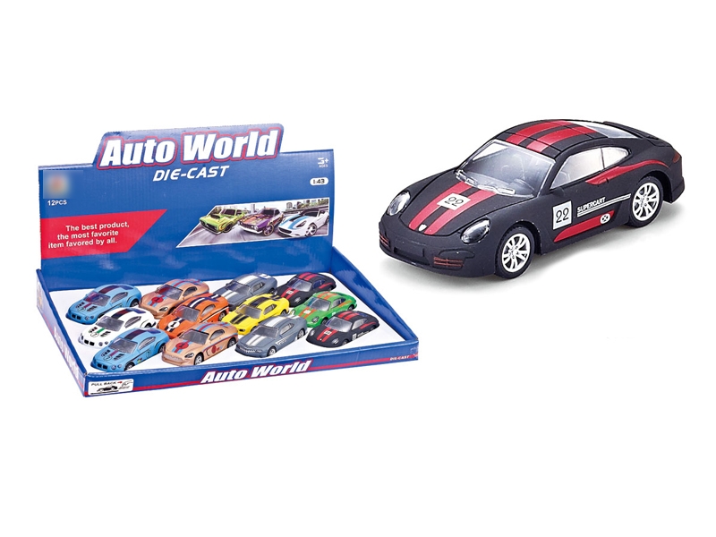1：43合金回力跑车8款混装 - HP1102050