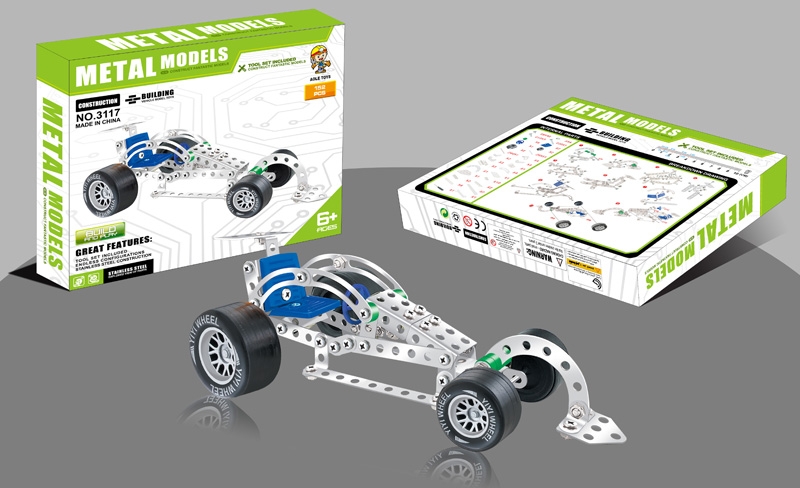 METAL MODELS BUILDING BLOCK (152 PCS) - HP1102314