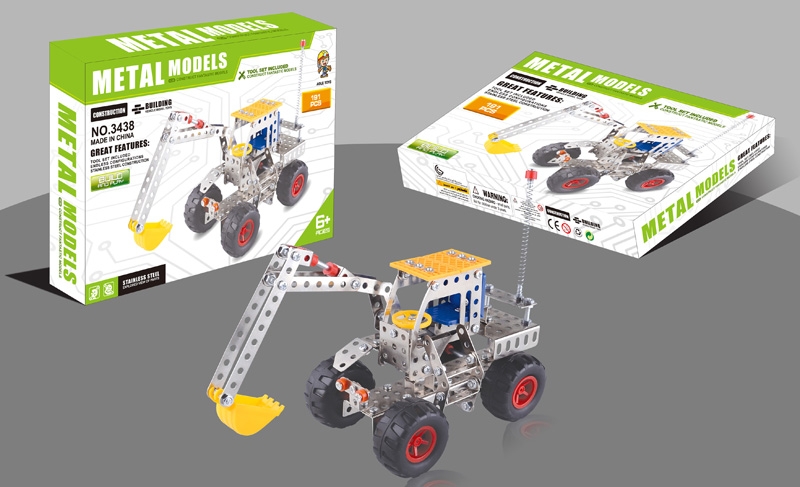 METAL MODELS BUILDING BLOCK (208 PCS) - HP1102321