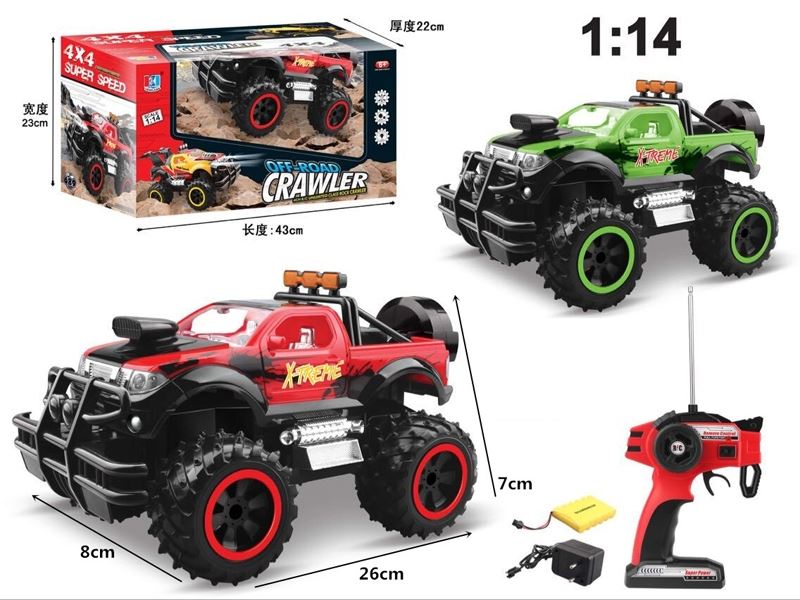 1:14 4 CHANNEL R/C CAR W/LIGHT INCLUDED BATTERY - HP1102338