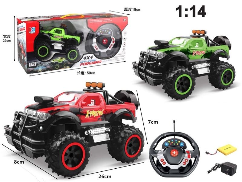 1:14 R/C CAR W/LIGHT & MUSIC INCLUDED BATTERY - HP1102351