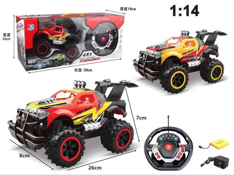1:14 R/C CAR W/LIGHT & MUSIC INCLUDED BATTERY - HP1102352