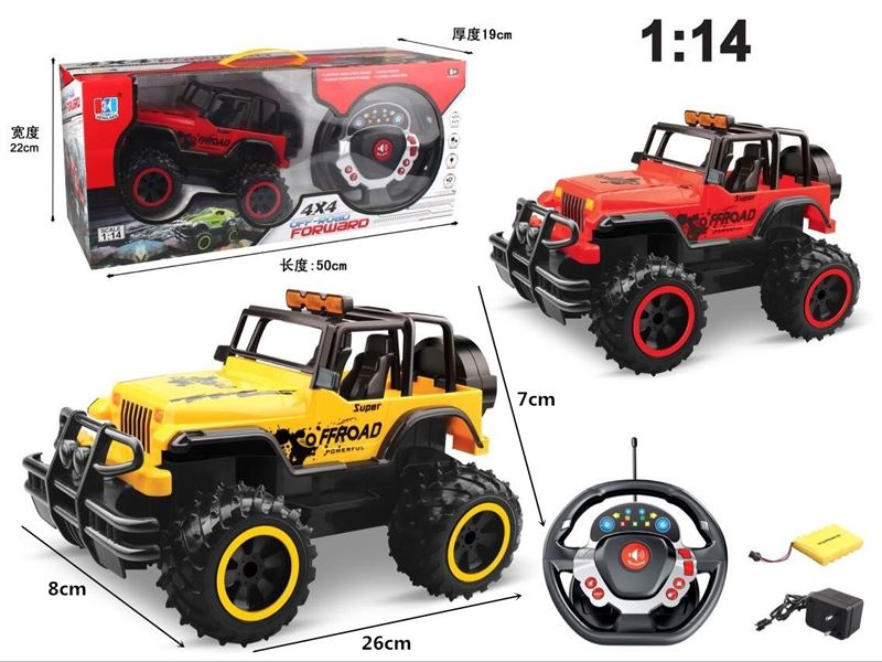 1:14 R/C CAR W/LIGHT & MUSIC INCLUDED BATTERY - HP1102353