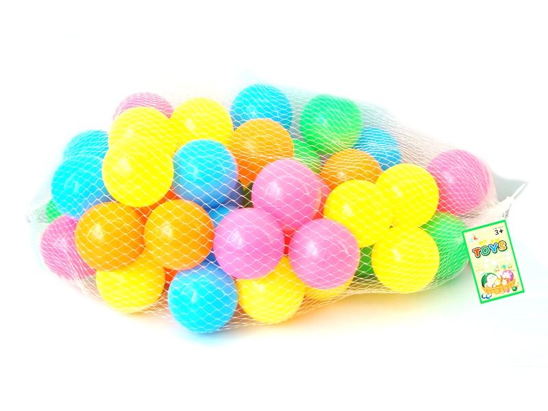 8cm乐园球  50pcs(5色) - HP1103128