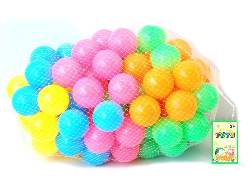 8cm乐园球  100pcs(5色) - HP1103129