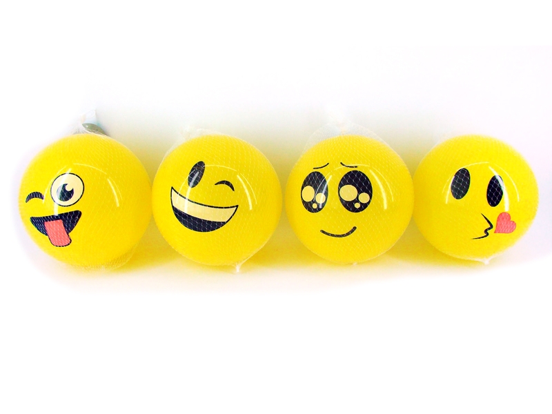 9 INCH SINGLE PRINTED SMILE BALL (4 MIXED) - HP1103462