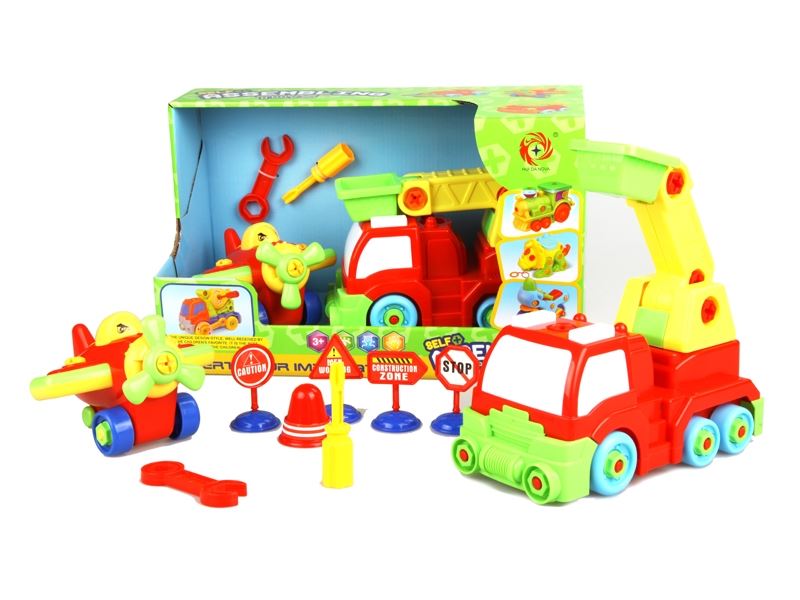 DISASSEMBLE PUZZLE AIRCRAFT / FIRE ENGINES - HP1103616