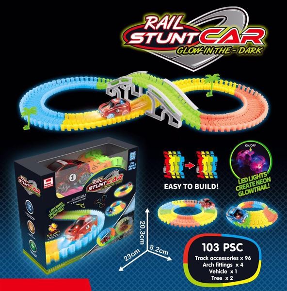 LUMINOUS RAIL STUNT CAR (103 PCS) - HP1103729