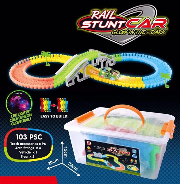 LUMINOUS RAIL STUNT CAR (103 PCS) - HP1103731