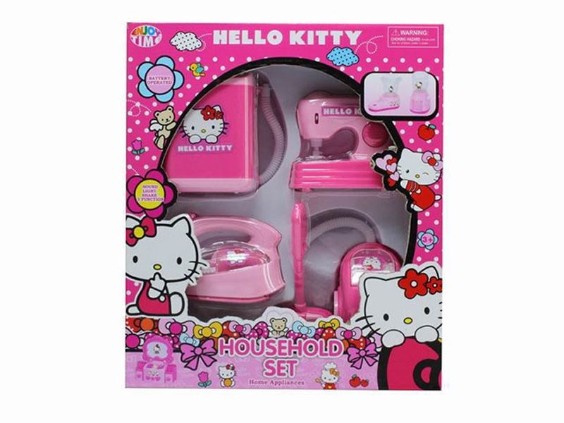 HELLO KITTY过家家系列（洗衣+缝纫+熨斗+吸尘） - HP1104148
