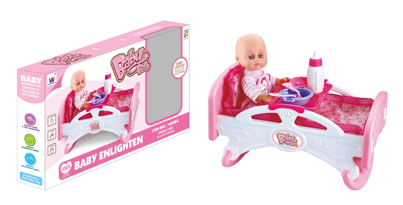 BABY BED W/DOLL - HP1104932