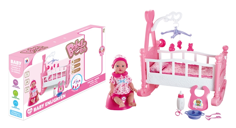 BABY BED W/DOLL - HP1104933