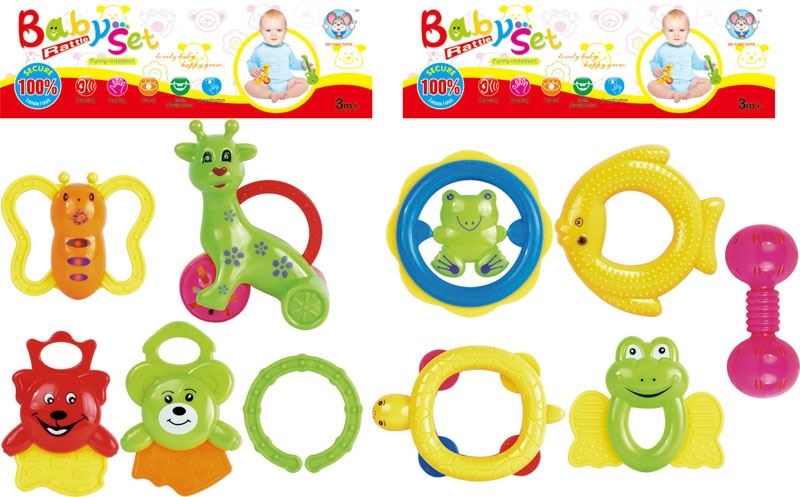 BABY RATTLE (5 PCS, 2 ASST.) - HP1105372