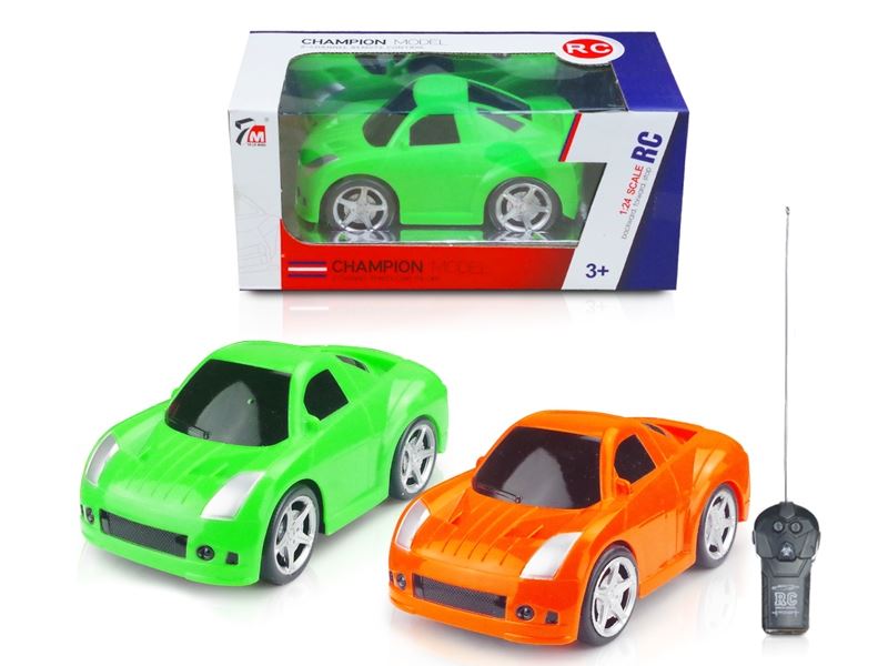 1:24  2 FUNCTION R/C CAR RED & GREEN - HP1105878