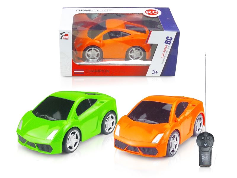 1:24  2 FUNCTION R/C CAR RED & GREEN - HP1105879