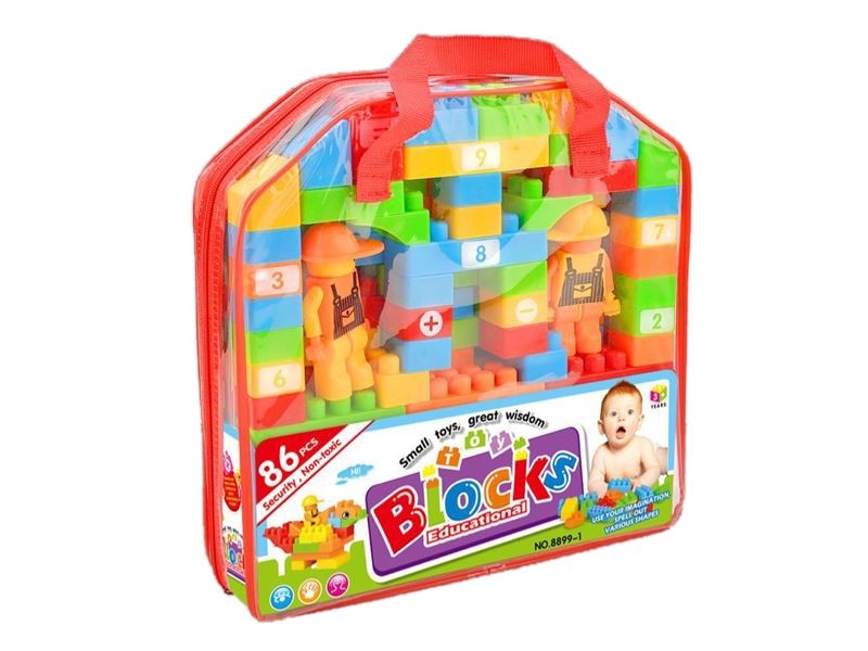 BUILDING BLOCKS 86PCS 2 COLORS - HP1106022