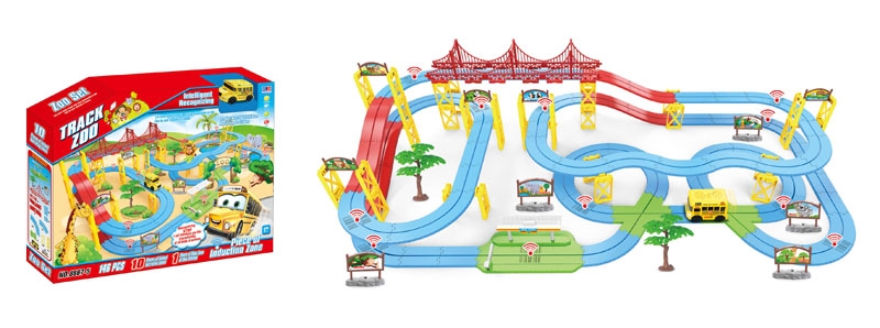 B/O TRACK TRAVEL CAR W/LIGHT & MUSIC & PHONETIC SOUND, INTELLIGENCE DISTINGUISHING FUNCTION (1018 CM) - HP1106407