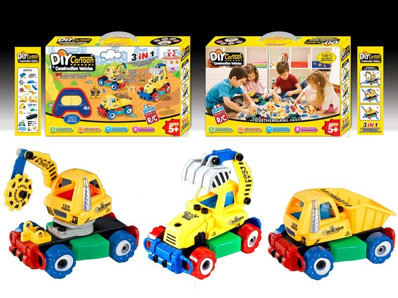 R/C 2 CHANNELS CARTOON TRUCK W/LIGHT & MUSIC (3 IN 1) - HP1106578