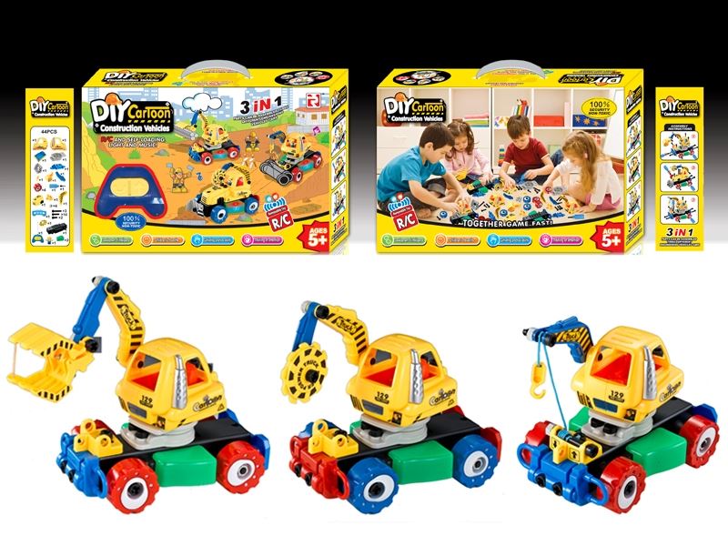 R/C 2 CHANNELS CARTOON TRUCK W/LIGHT & MUSIC (3 IN 1) - HP1106579