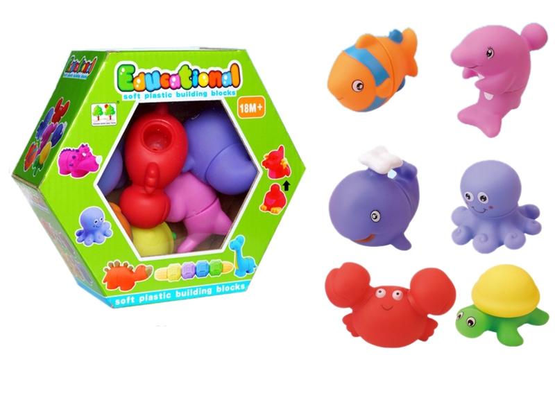 6 ASSEMBLED MARINE ANIMALS - HP1107196