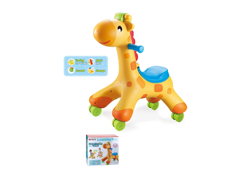 HAPPY SCOOTING GIRAFFE CHILD CAR W/LIGHT&MUSIC - HP1108288