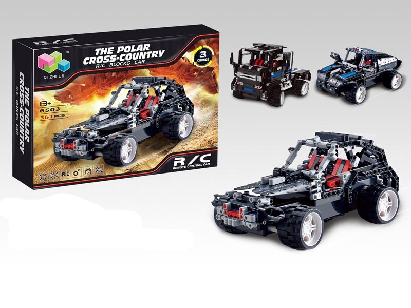4 FUNCTION R/C BLOCK CAR 561PCS,INCLUDED 4.8V BATTERY & USB - HP1108842