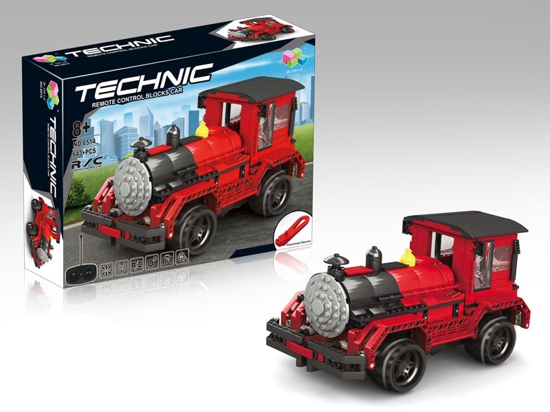 4 FUNCTION R/C BLOCK CAR 643PCS,INCLUDED 4.8V BATTERY & USB - HP1108844