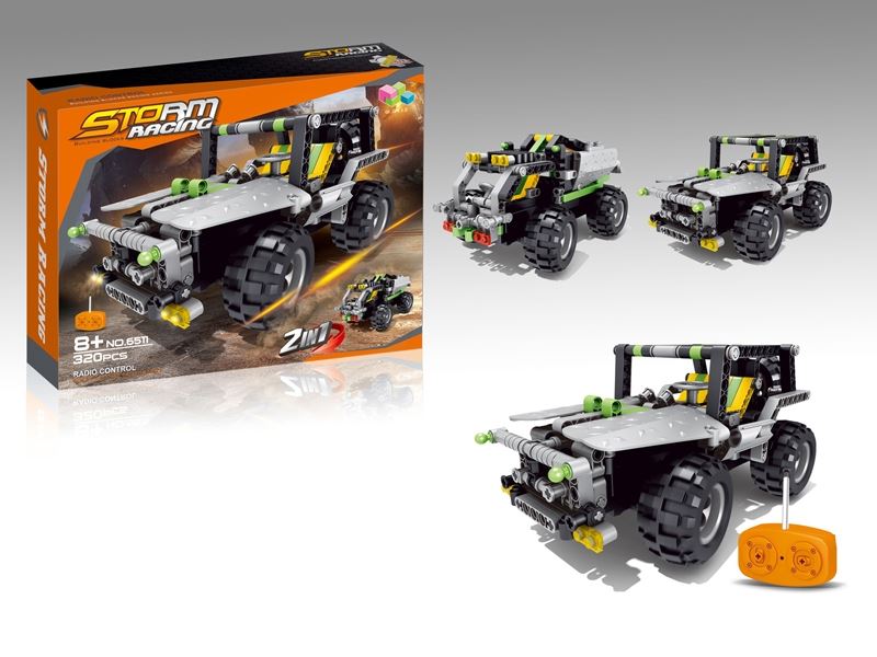 4 FUNCTION R/C BLOCK CAR 320PCS,INCLUDED 3.7V BATTERY & USB - HP1108845
