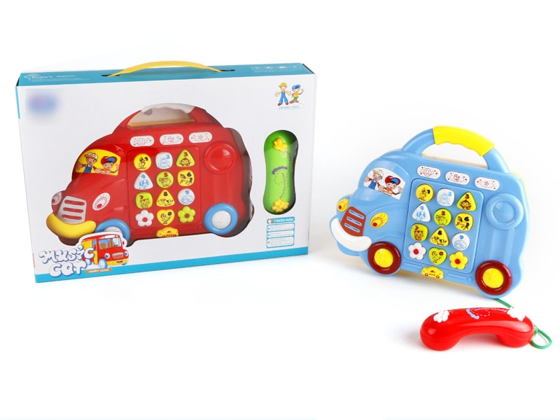 ELECTRONIC CARTOON TELEPHONE CAR W/LIGHT & MUSIC (2 COLORS) - HP1109041