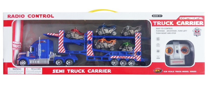 R/C 4 CHANNELS TRUCK W/LIGHT & MUSIC & 5 PCS FREE WHEEL MOTORCYCLE - HP1109301