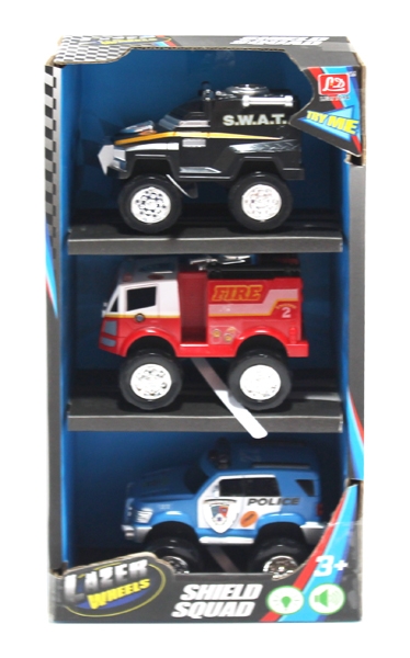 FREE WHEEL POLICE CAR W/LIGHT & MUSIC (INCLUDED BATTERY) - HP1109596
