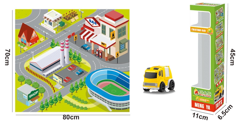 GAS STATION W/FRICTION CAR - HP1109764