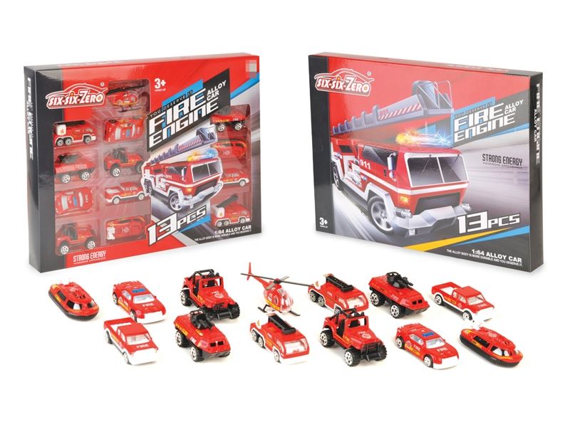 DIE CAST PARKING LOT SET 13PCS - HP1111041