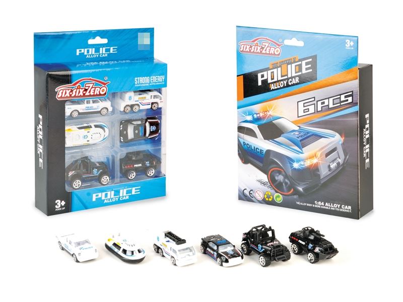 DIE CAST PARKING LOT SET 6PCS - HP1111043