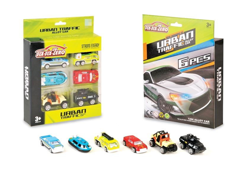 DIE CAST PARKING LOT SET 6PCS - HP1111044
