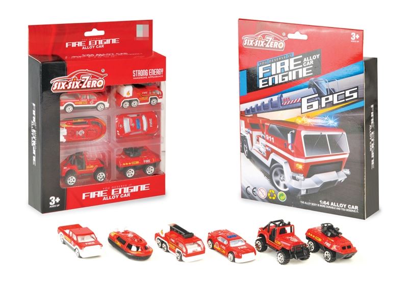 DIE CAST PARKING LOT SET 6PCS - HP1111045