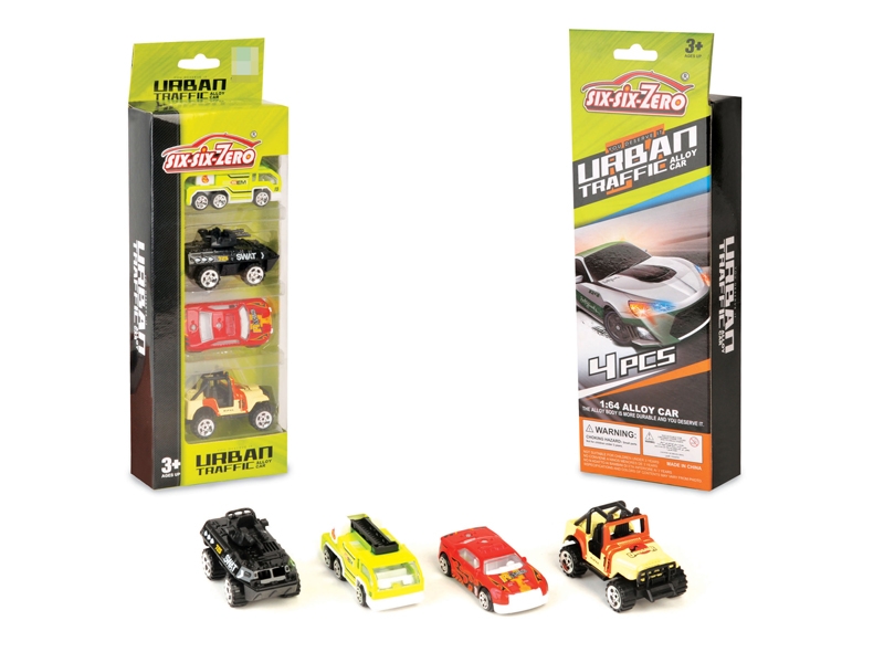 DIE CAST PARKING LOT SET 4PCS - HP1111048