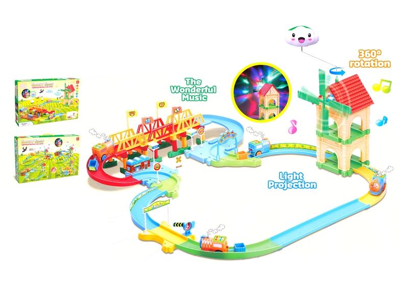 B/O RAIL TRAIN W/LIGHT & MUSIC 75PCS - HP1111101