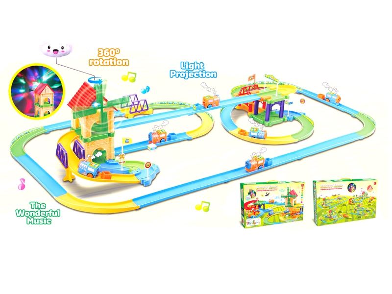 B/O RAIL TRAIN W/LIGHT & MUSIC 84PCS - HP1111104