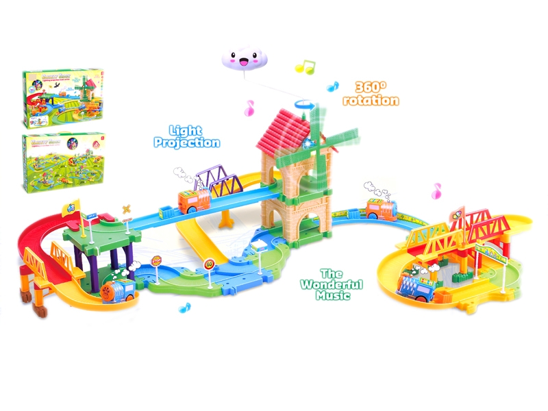 B/O RAIL TRAIN W/LIGHT & MUSIC 72PCS - HP1111105