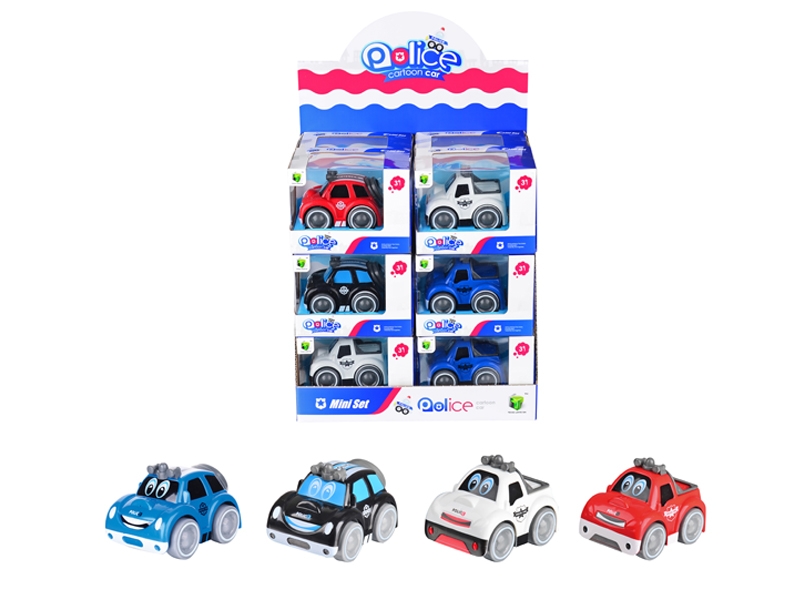 FRICTION POLICE CAR 4 COLORS - HP1111201