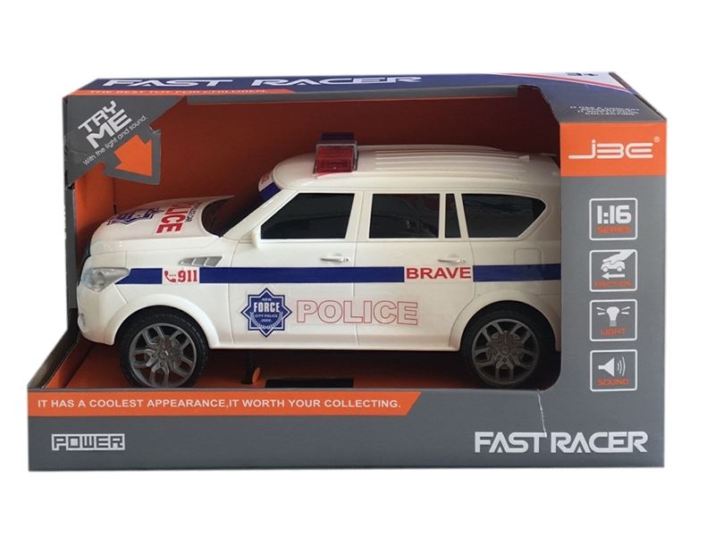 FRICTION POLICE CAR W/ LIGHT & MUSIC - HP1111293