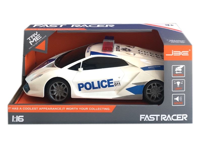 FRICTION POLICE CAR W/ LIGHT & MUSIC - HP1111294