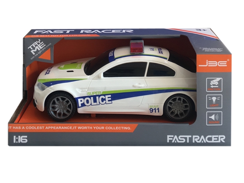FRICTION POLICE CAR W/ LIGHT & MUSIC - HP1111295