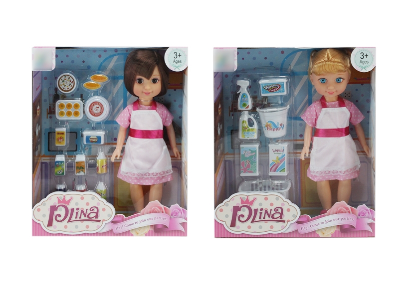 10“VINYL DOLL W/ACCESSORIES 2ASST - HP1112788