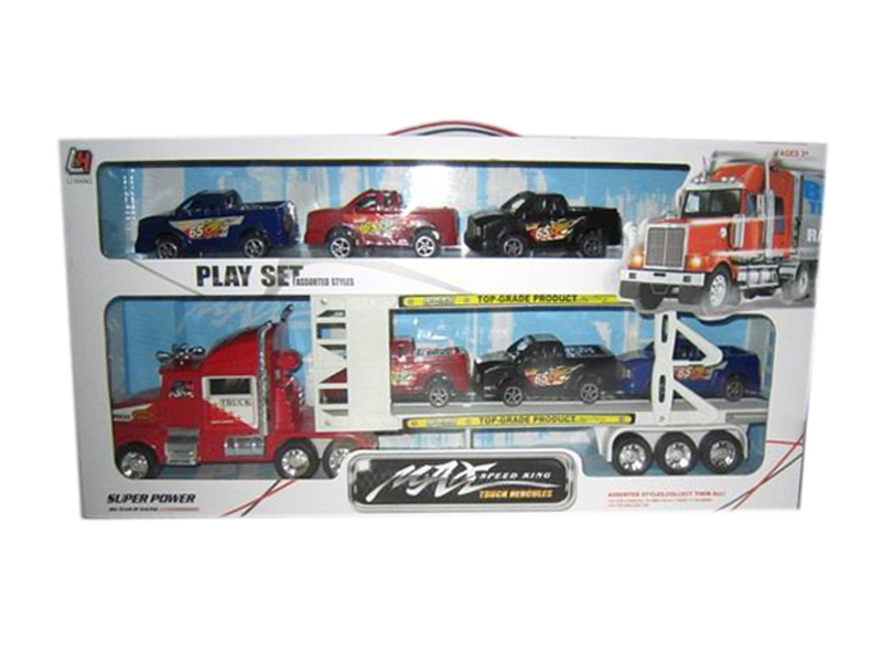 FRICTION CAR RED & YELLOW & BIU - HP1113424